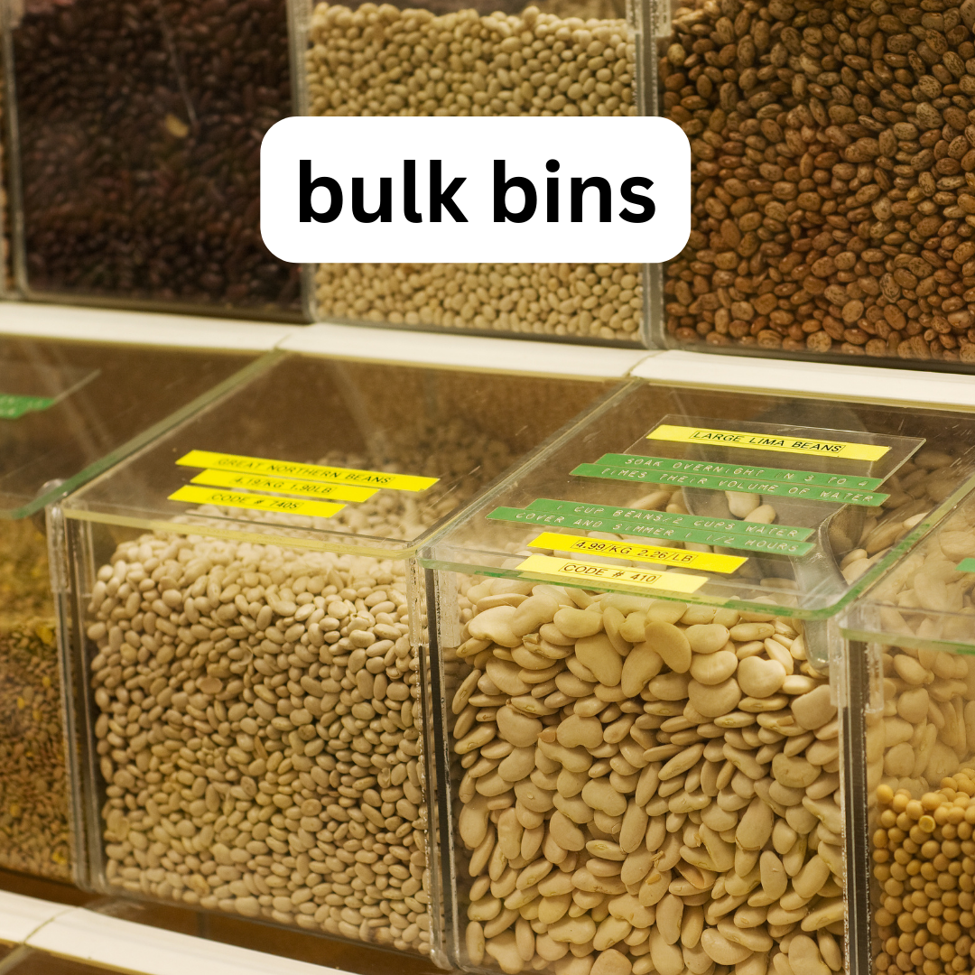 Image of bulk bins for reusable containers